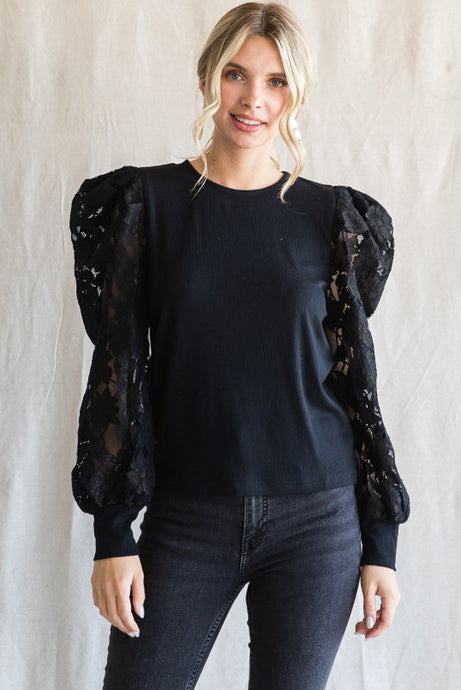 Black Lace Long Sleeve